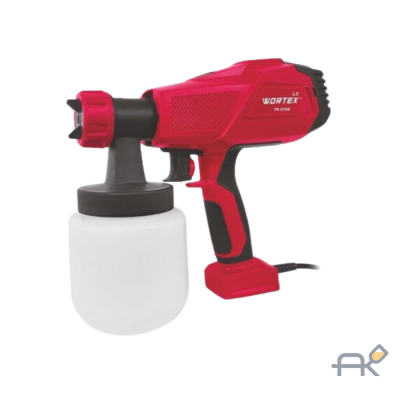 Краскораспылитель электрический WORTEX LX PS 0740 в кор. 400 Вт. 700 мл/мин. 0.8 л бак (2.6 мм сопло. 50 DIN) (0333221)